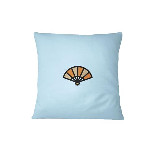 Bona Basics, Decorative Cushion Cover, Decorative Cushion Cover, Home Decoration, for Sofa, Cafe, Size: 60 x 60 cm, Colour: Light Blue