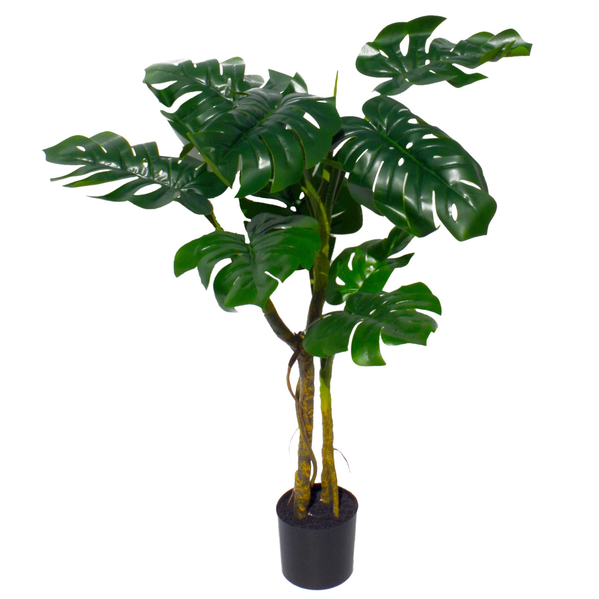 Leaf LEAF-7543 120cm Artificial Twisted Stem Plant, Monstera Vine