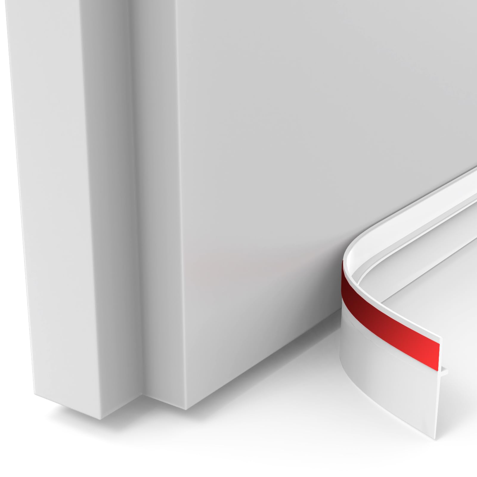 SURFOU Draft Excluder Strip, Self Adhesive Draught Excluder, Door Seal for Energy Saving, Draft Stopper Seal Strip for Soundproofing, Quick and Easy Installation, Ideal for Keeping Out Cold