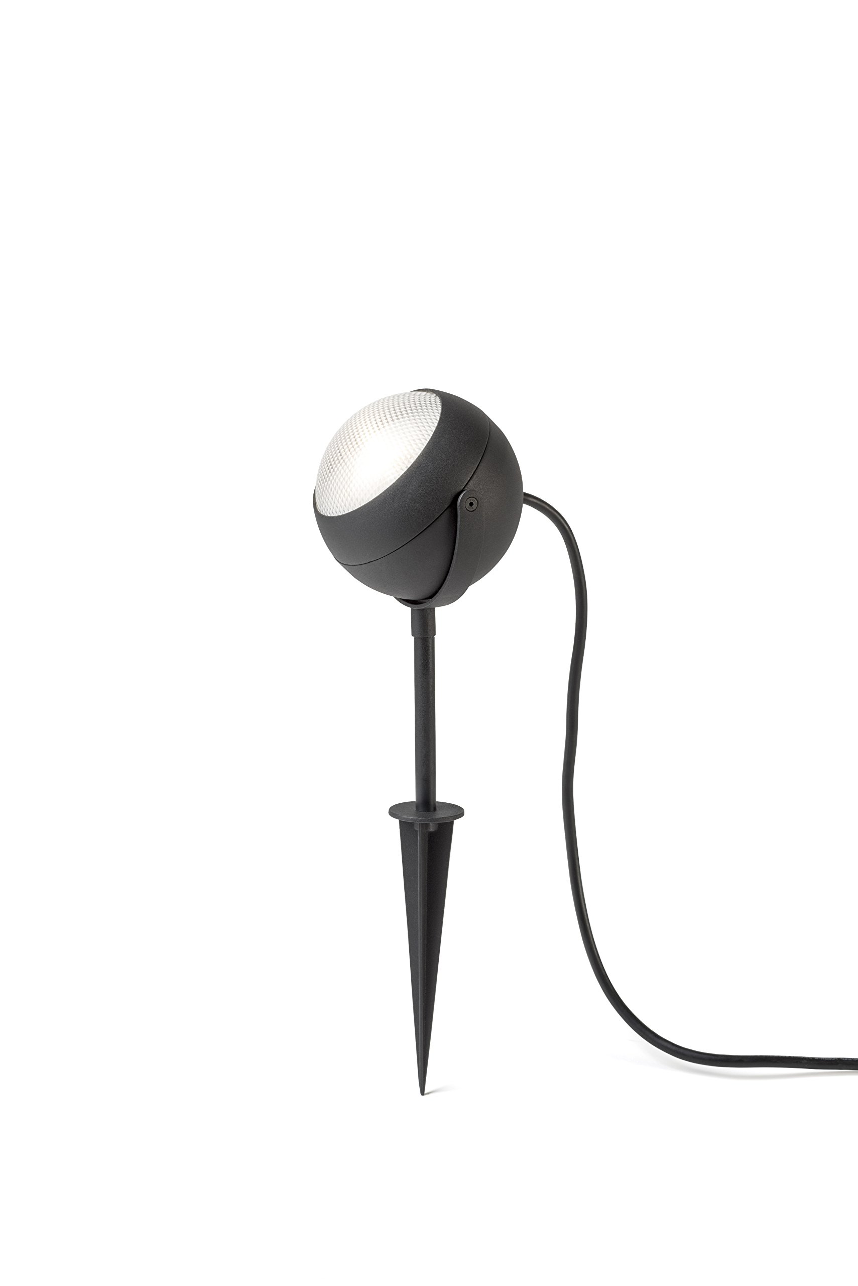 Konstsmide 7529-750 Lecce Garden Spot Light / High Powered 4 W LED / Aluminium / Faceted Acrylic Glass/ Black