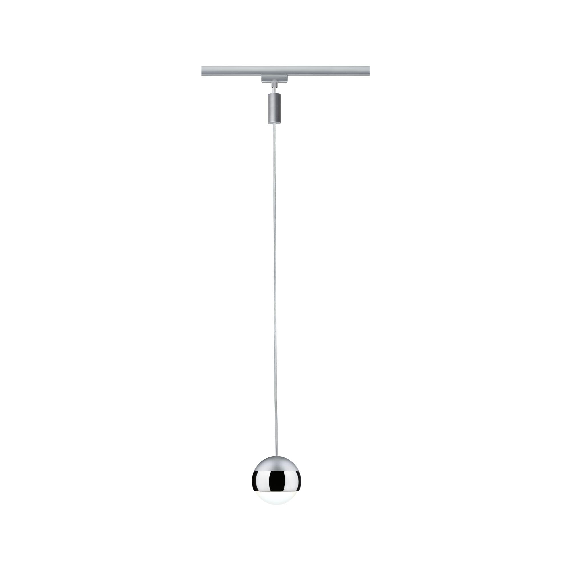 Paulmann 96804 Capsule II URail LED Pendant 440lm 6.3W 4000K dimmable 230V Chrome matt, Chrome Rail System