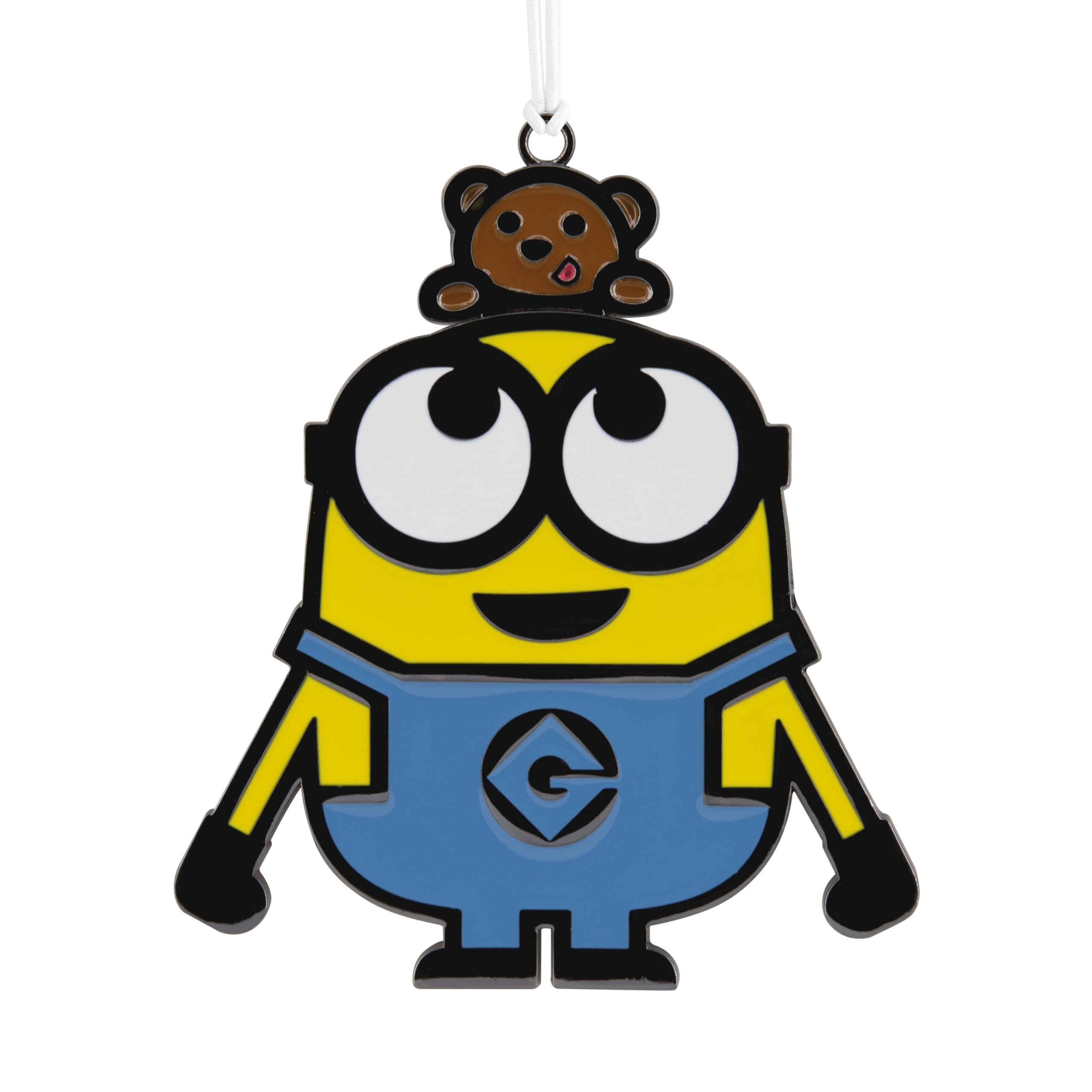 Hallmark Bob the Minion Moving Metal Ornament, Minions Tree Decoration, Metal Hanging Ornament, Christmas Hanging Ornament, Gifts for Christmas, Despicable Me