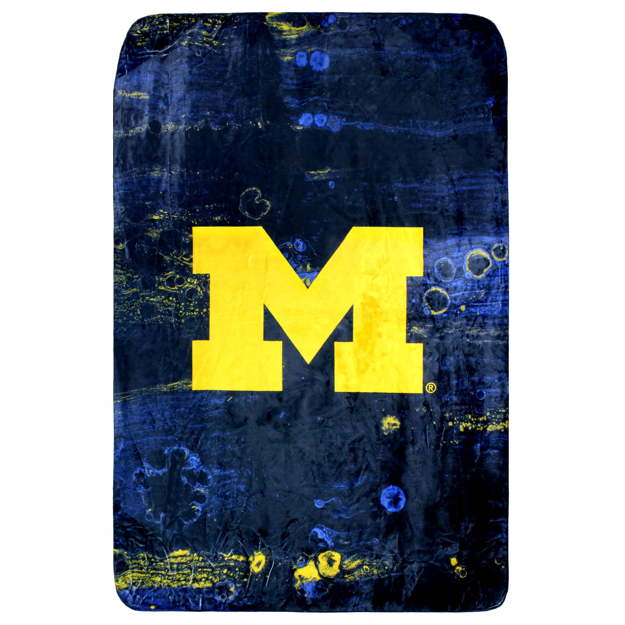 College Covers Everything Comfy Michigan Wolverines Color Swept Soft Throw Blanket, 30" x 40"