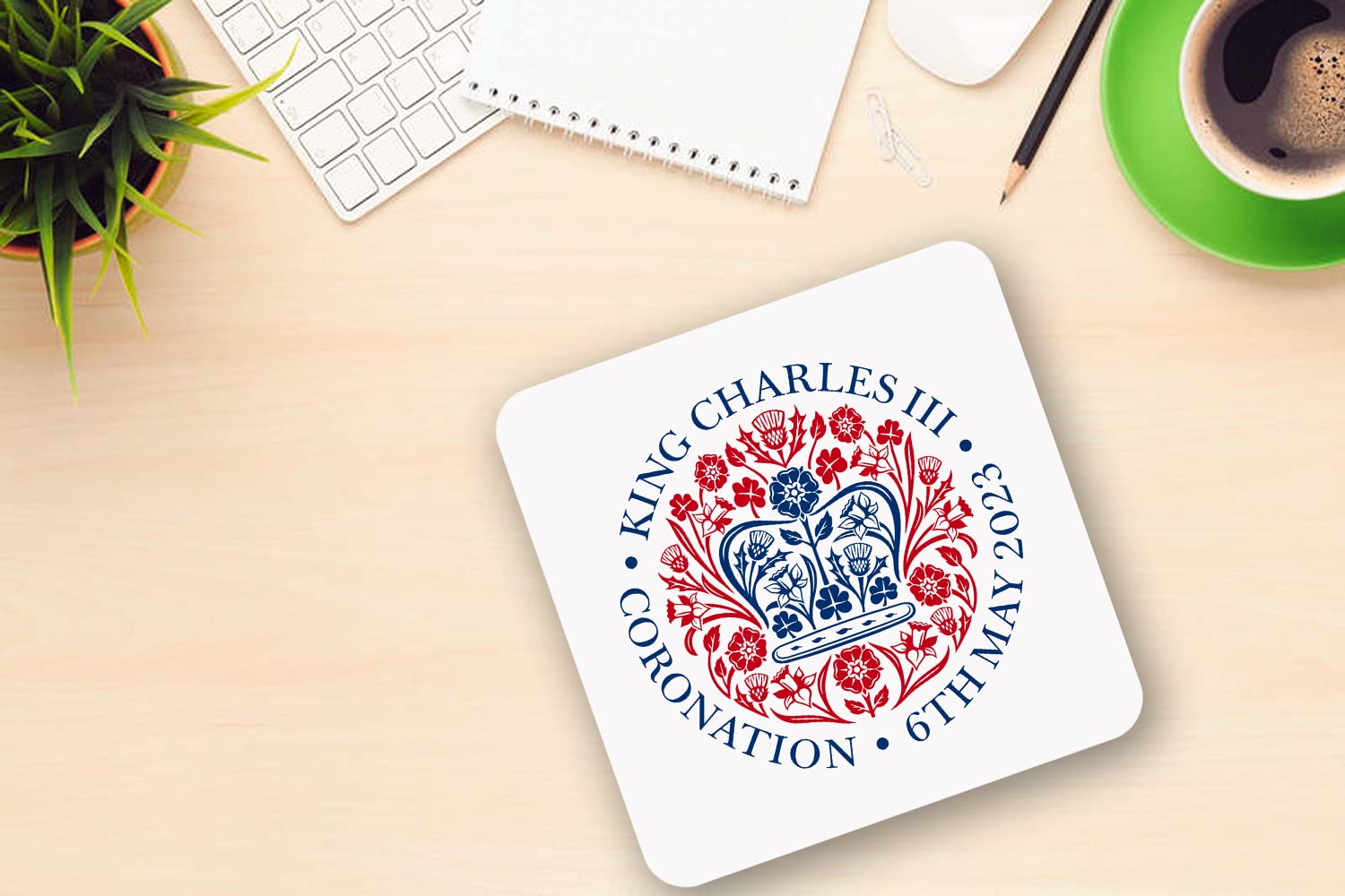 King Charles III Mug And Coaster New King Coronation Memory Souvenir Royal Gift