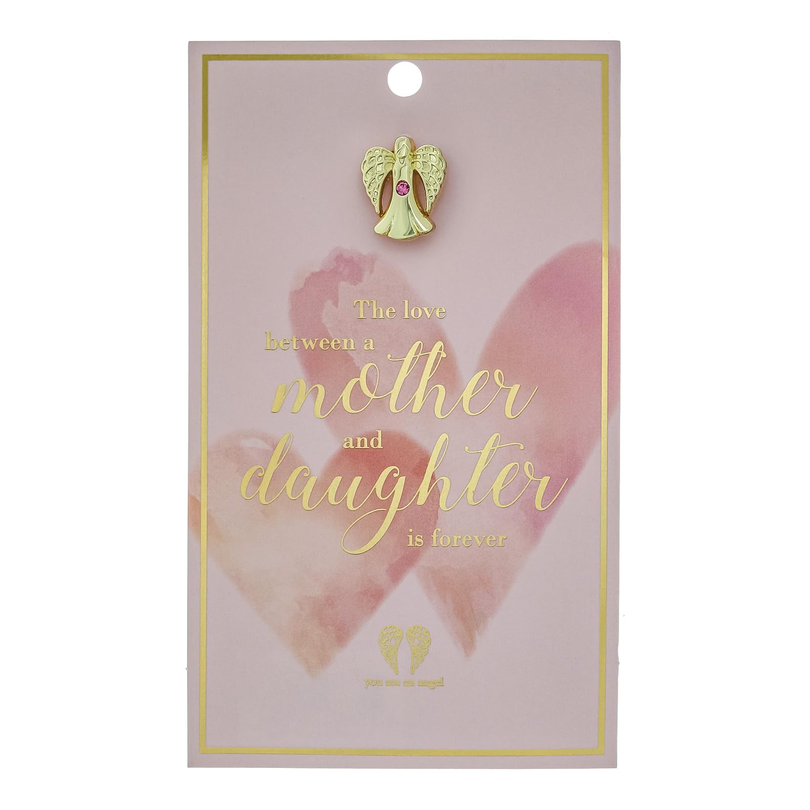 You Are An Angel Mother and Daughter Pin Card