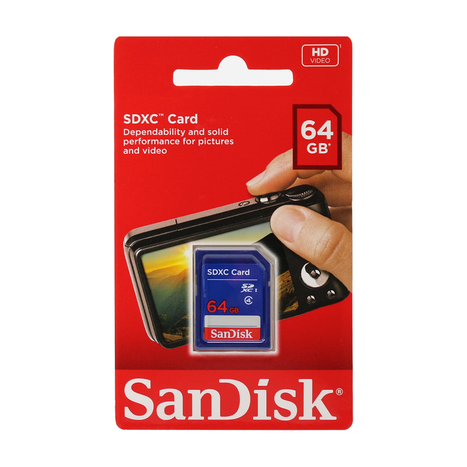 SanDisk SDSDB-064G-B35 64 GB SDXC Class 4 Memory Card - Blue (Label May Change)