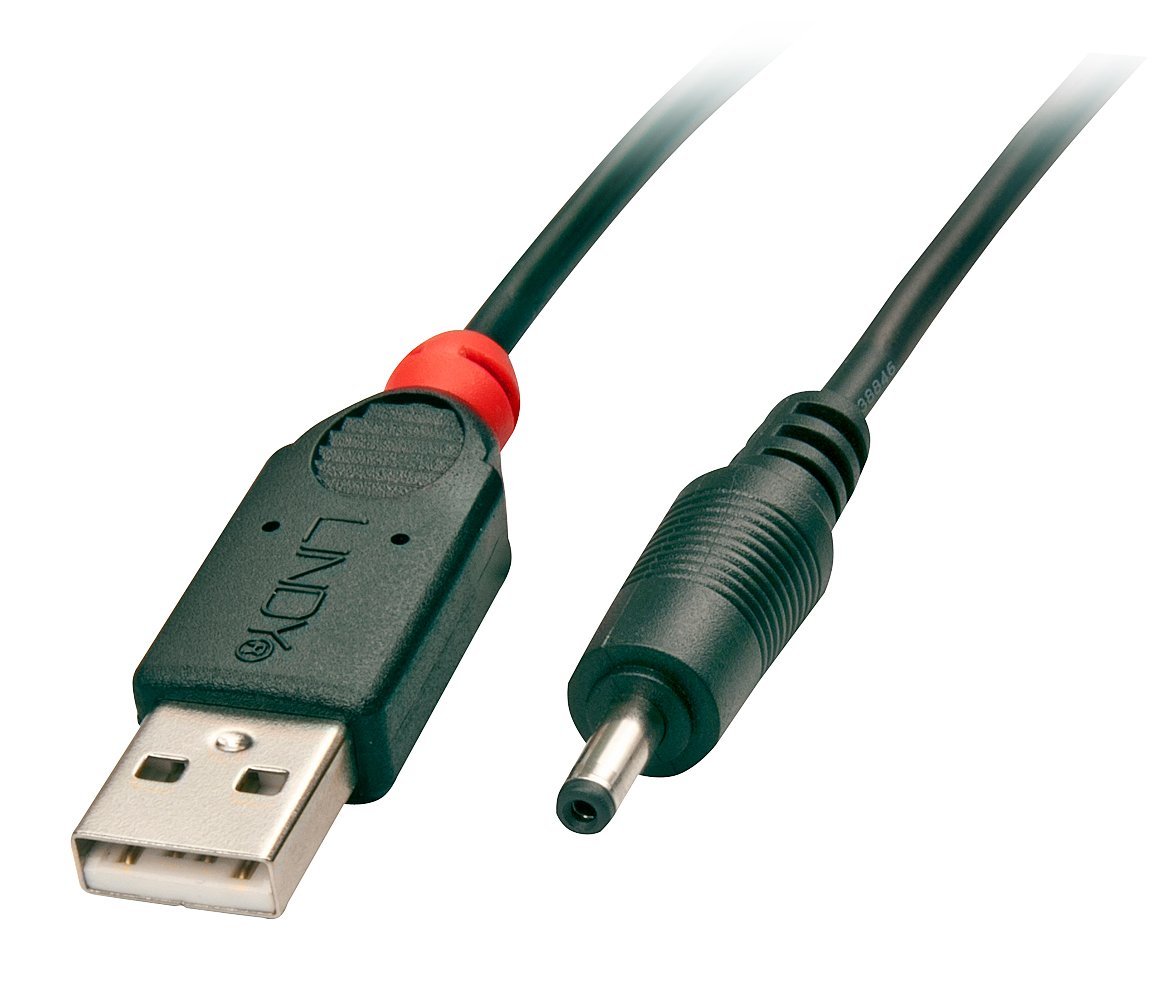 Lindy 1.5m USB to 0.7mm Inner / 2.5mm Outer DC Cable
