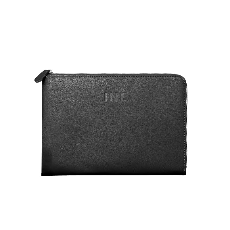Xoopar Tablet Case Recycled Leather 270x180x25mm (10"-11") Ideal for Protecting and Transporting Your Computer or Tablet in All Safety - INE Tablet, Black