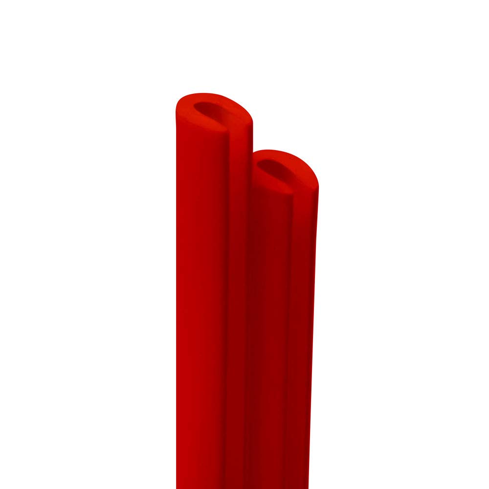 Quattroerre Pair of Zic Save Car Doors Profile, Red, 650 mm