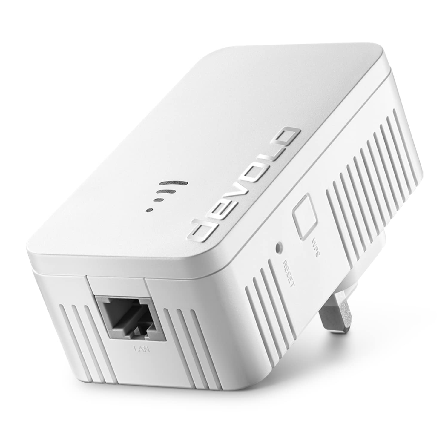 Devolo 8868 WiFi Repeater - Mesh WiFi Amplifier & Access Point, 1,200 Mbit/s, 1x LAN, White
