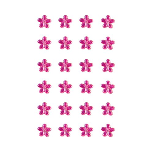 CLUB GREEN SELF ADHES.Crystal Daisy Fuchsia (24) 12MM w.s.l, 26.4 x 14.3 x 1.1 cm