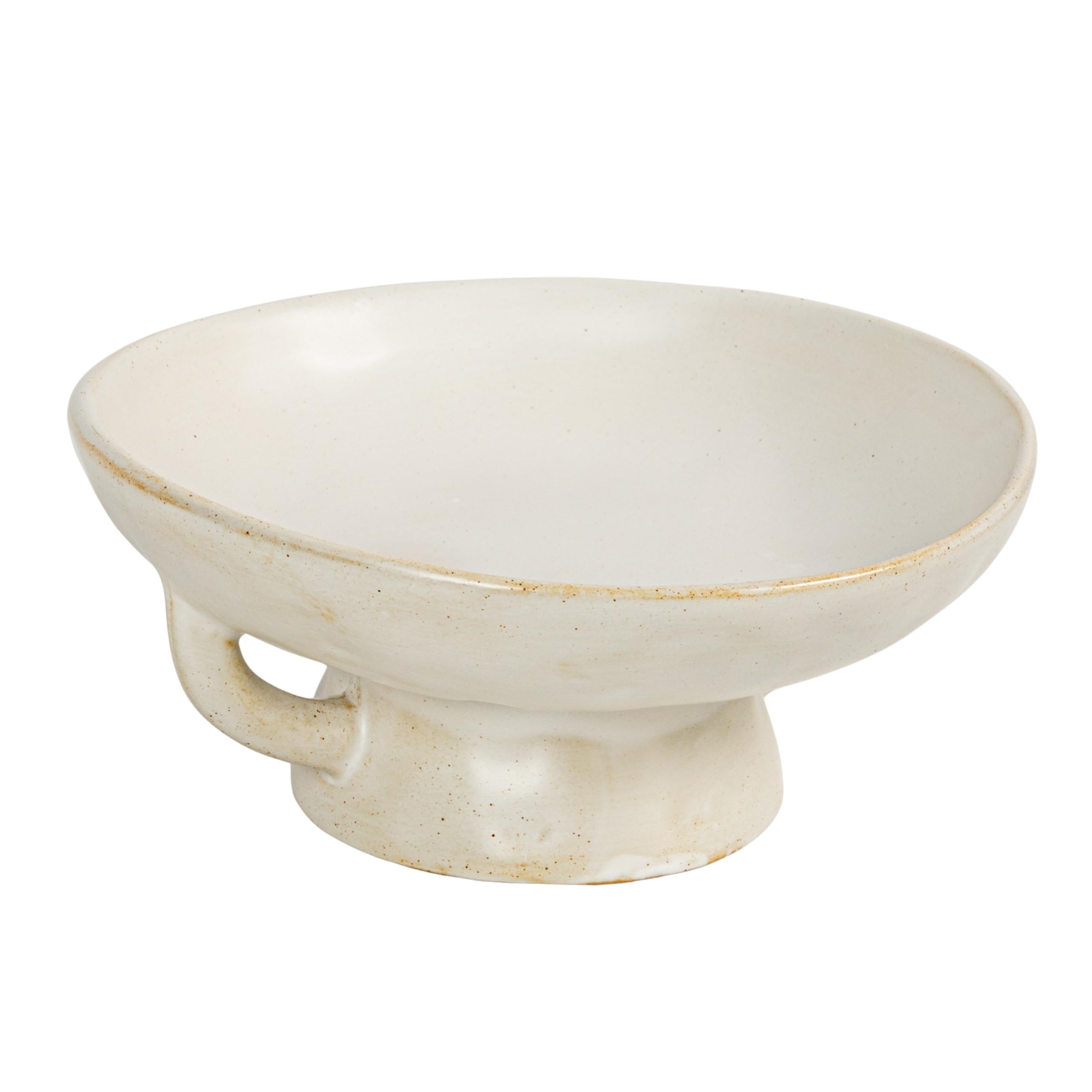 Creative Co-op Stoneware Bowl w Reactive Glaze, Décor, Matte White