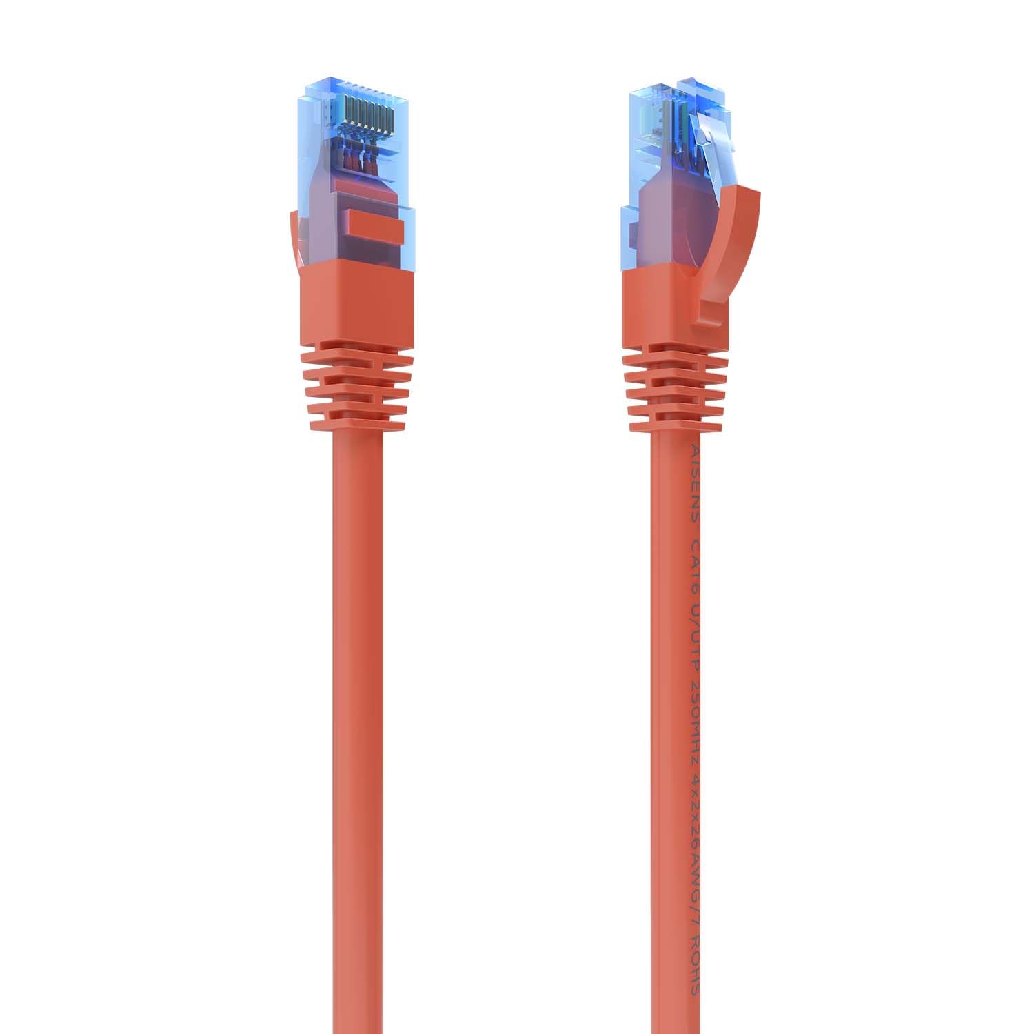AISENS UTP Rigid Network Cable Category 6 Red 75 cm