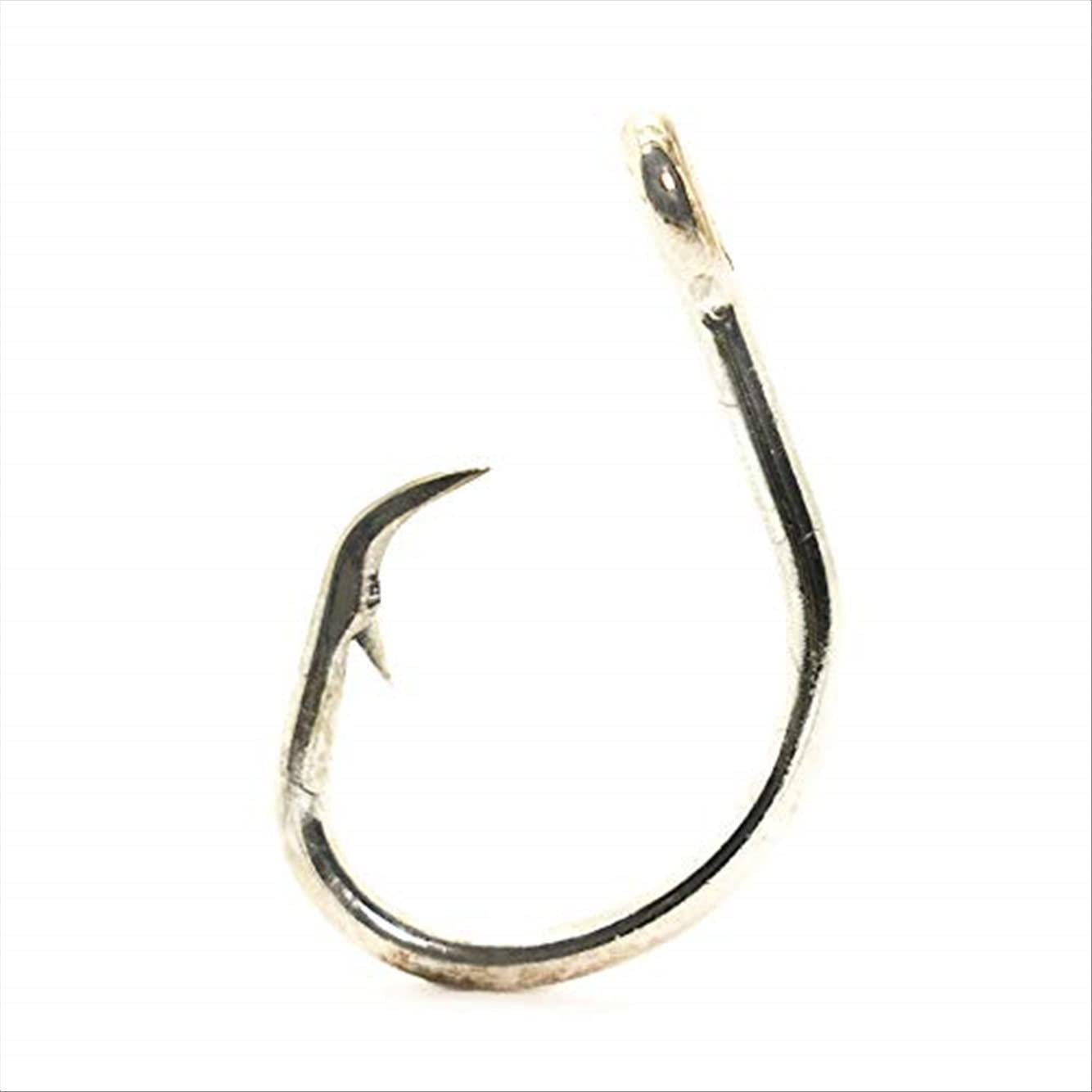 Mustad Classic 2 Extra Strong in Line Point Duratin Circle Fishing Hook | Strong for Heavy Tuna | Fewer Deep Hooks For Catch and Release, [Size 10/0,Pack 100]