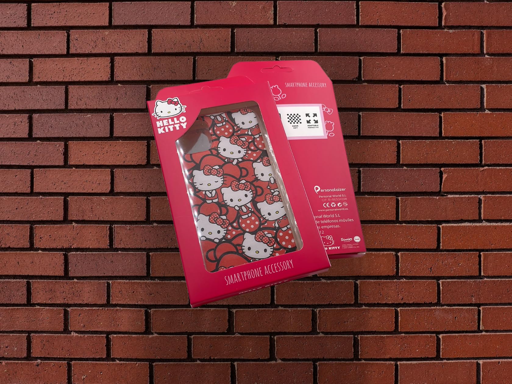 Personalaizer Flexible Transparent Case Compatible for iPhone 16 with Hello Kitty Logo Design