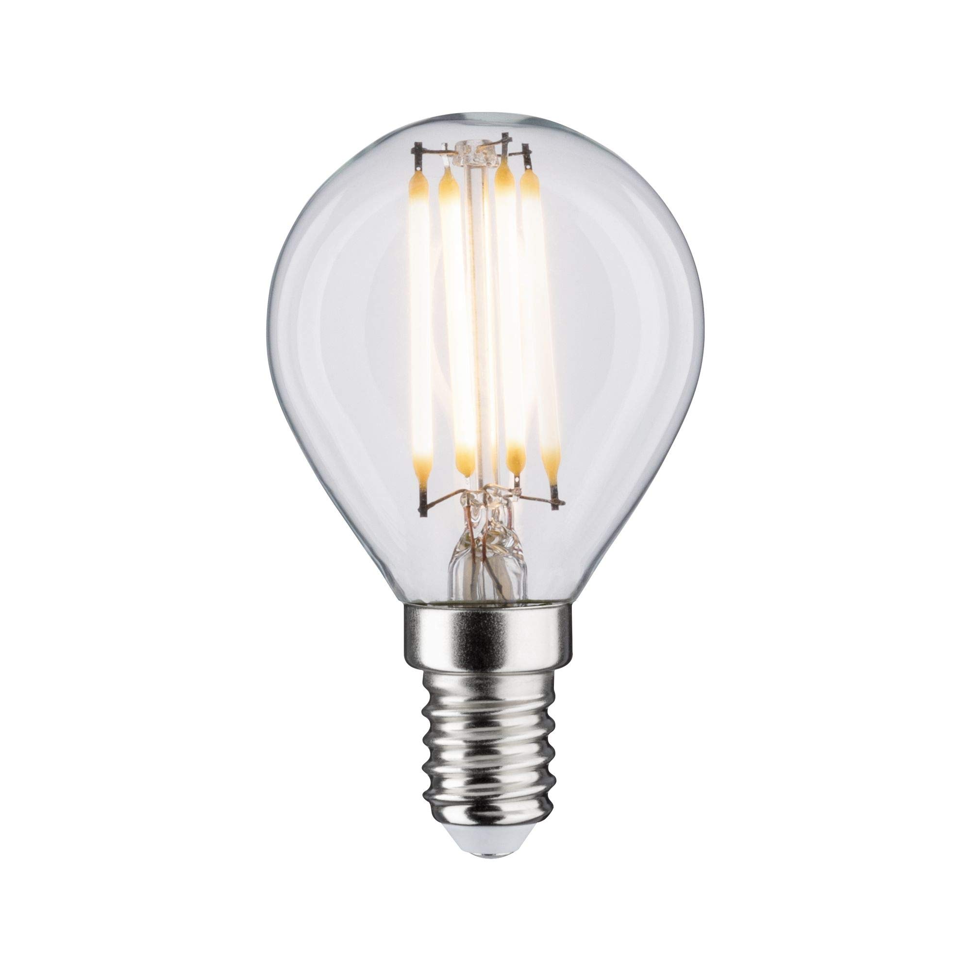 Paulmann 28630 LED Drop-Shaped Filament lamp 5 watts Classic lamp Clear 2700 K Warm White E14