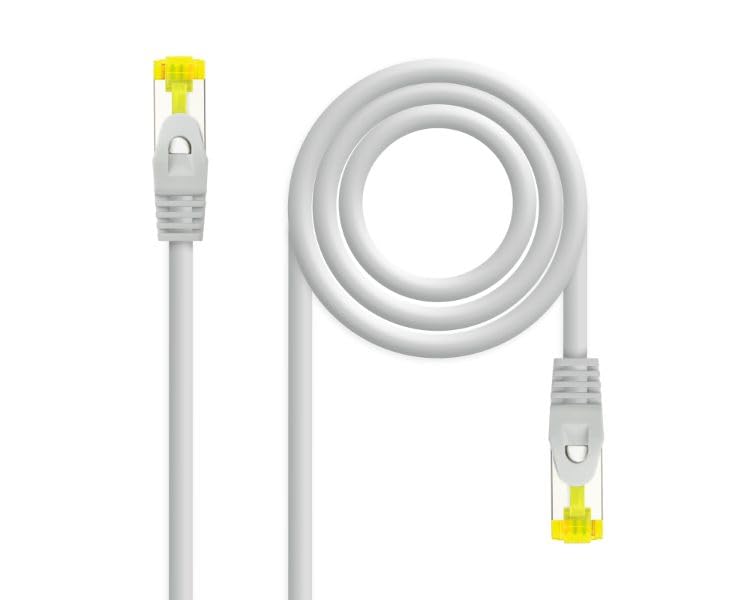 Watio Wave Network Cable - RJ45 SFTP CAT6A AWG26 Patch Cord 0.3 m, Grey, High Speed and shielded design for stable connections*