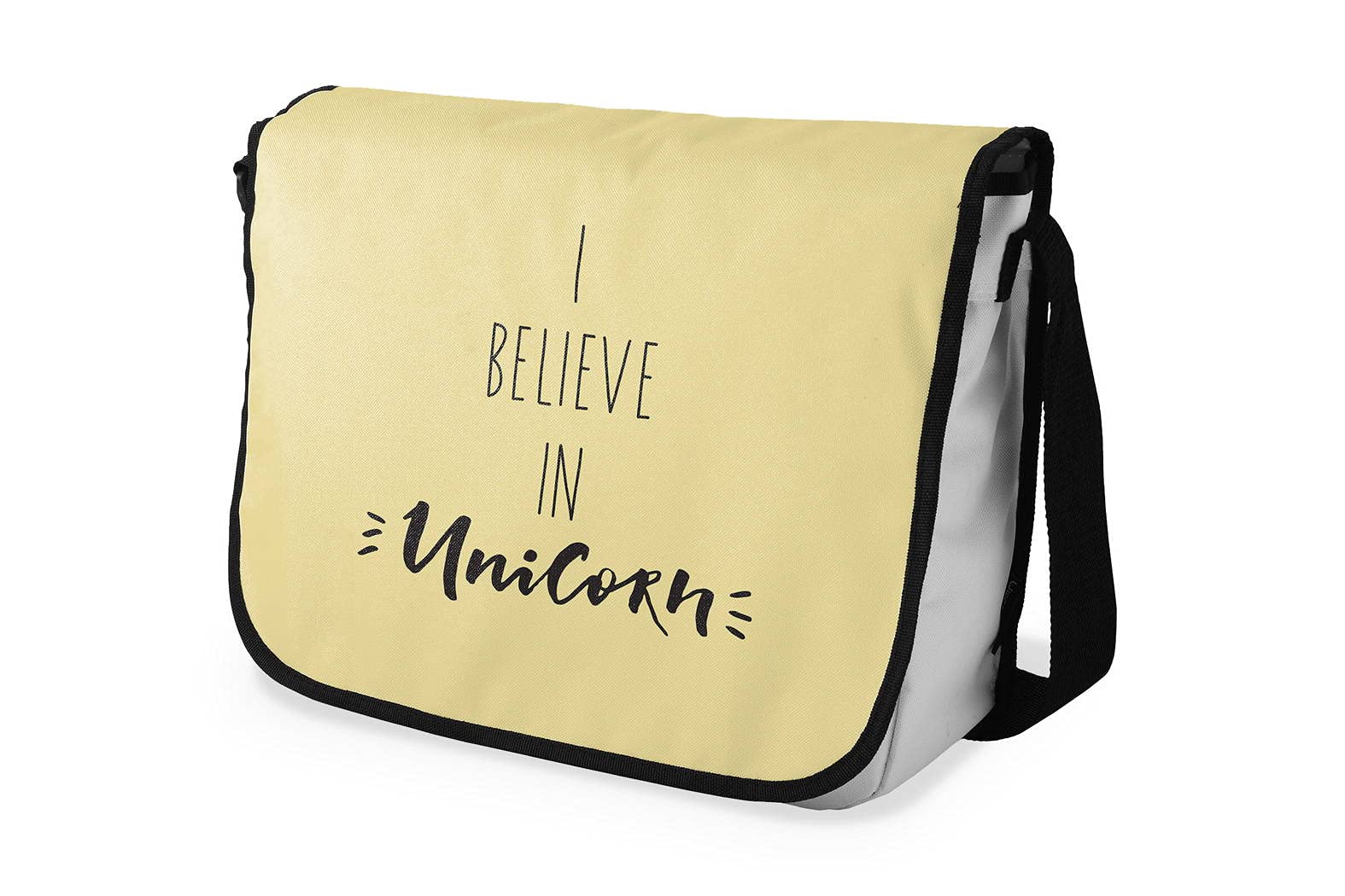 Bonamaison Digitally Printed Messenger School Bag for Students, Cross Body Bag, Courier Bag, Shoulder Bag for School, Back to School, Size: 29x36 Cm