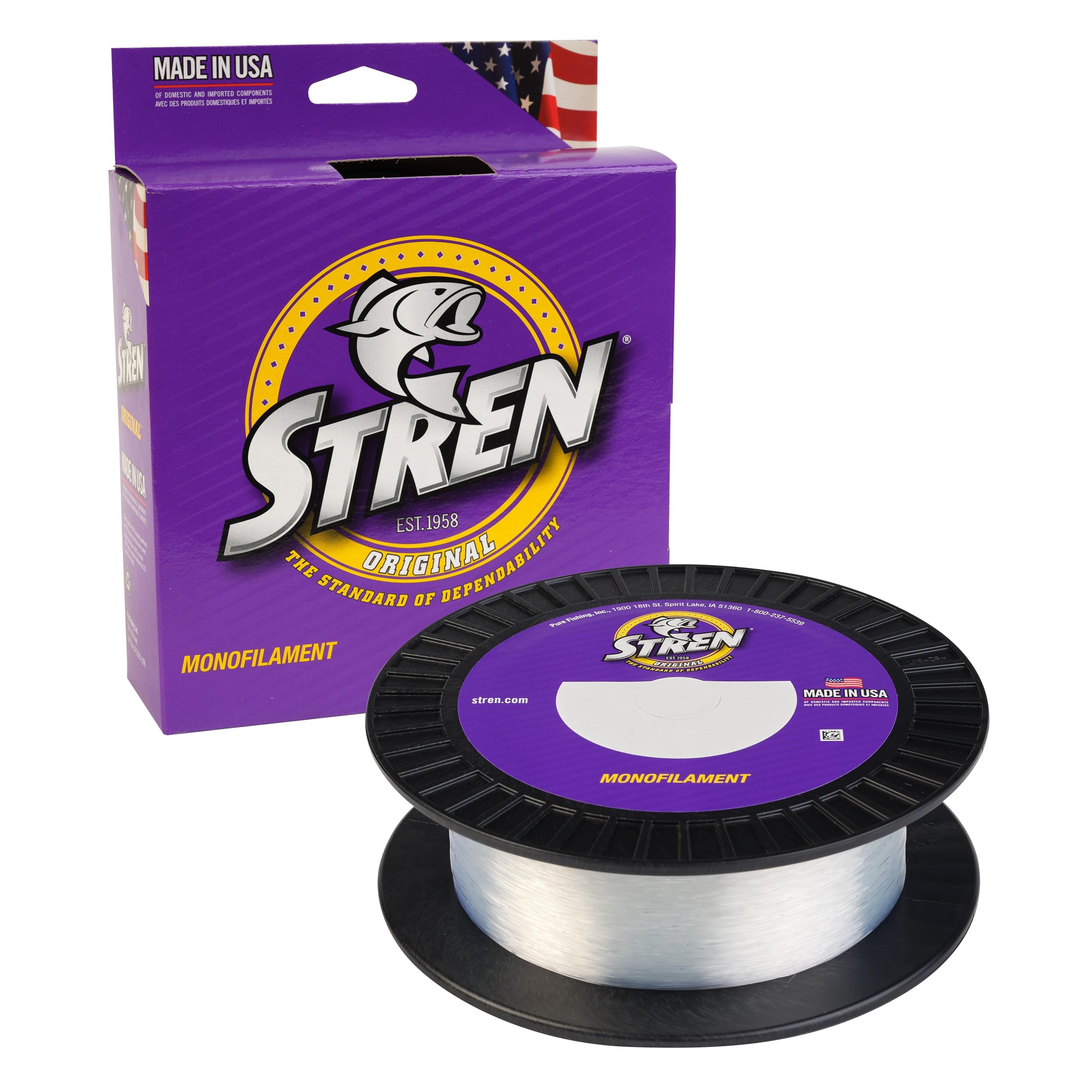 Stren Original Monofilament Fishing Line, Clear/Blue Fluorescent, 10lb | 4.5kg, Suitable for Freshwater Environments
