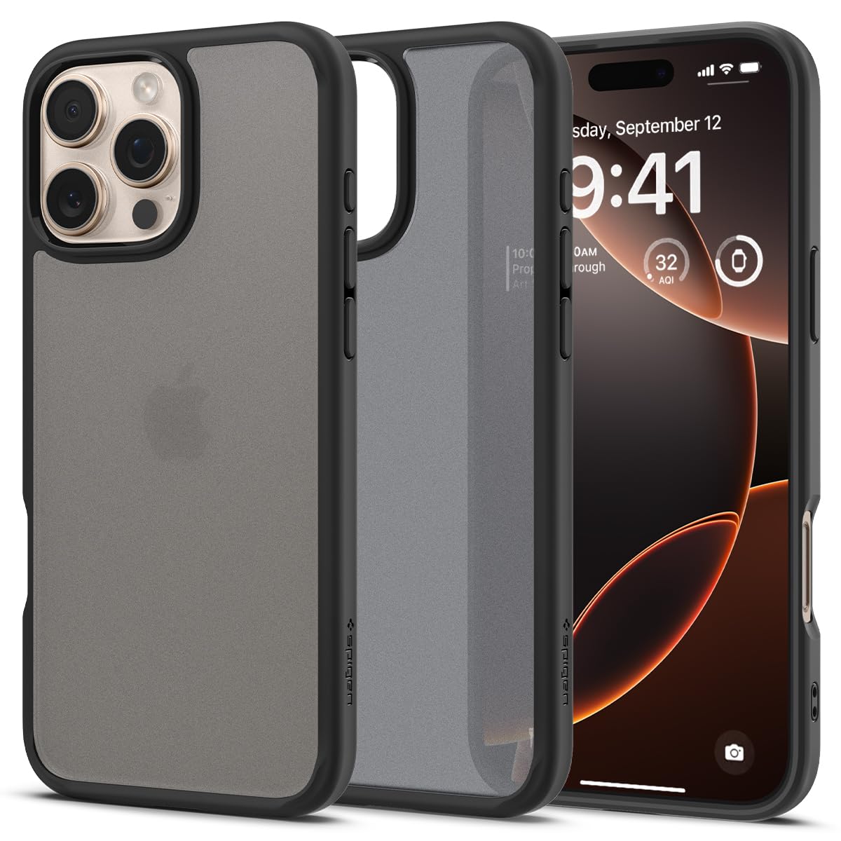Spigen Ultra Hybrid Case Compatible with iPhone 16 Pro Max - Frost Black