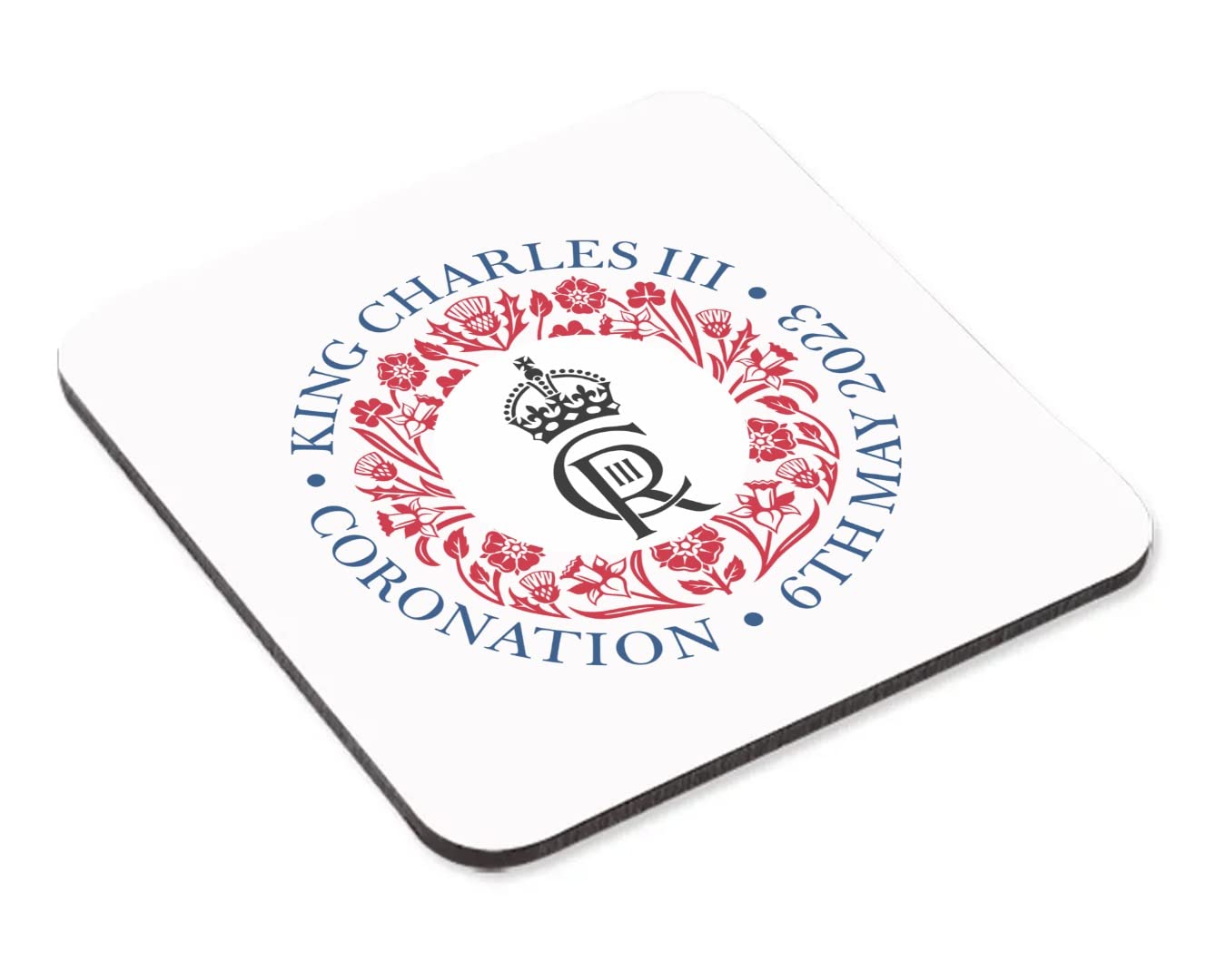 King Charles III Royal Keepsake Souvenir Kings Coronation Emblem Mug & Coaster