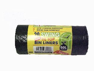 The Green Sack 20 Swing tie Top Bin Liners