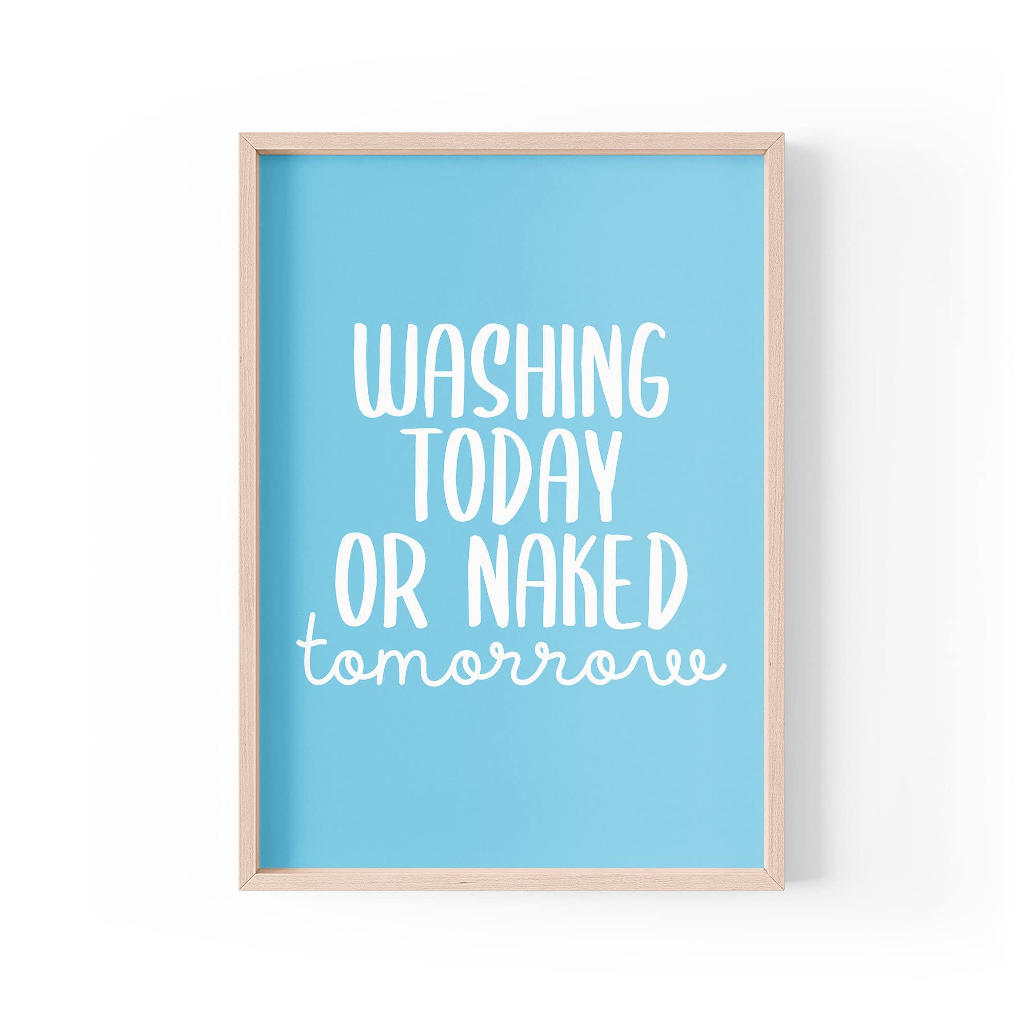 Tongue in Peach Funny Quote Print | Home Prints | Rise And Shine | Typography Bedroom Quote Morning Motivation | A4 A3 A5 | *FRAME NOT INCLUDED* A4 - PBH13