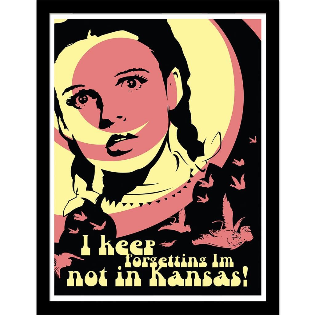 Pyramid International The Wizard Of Oz (I Keep Forgetting Iâ€™M Not In Kansas) Collector Print (Framed) 30cm x 40cm, One Size
