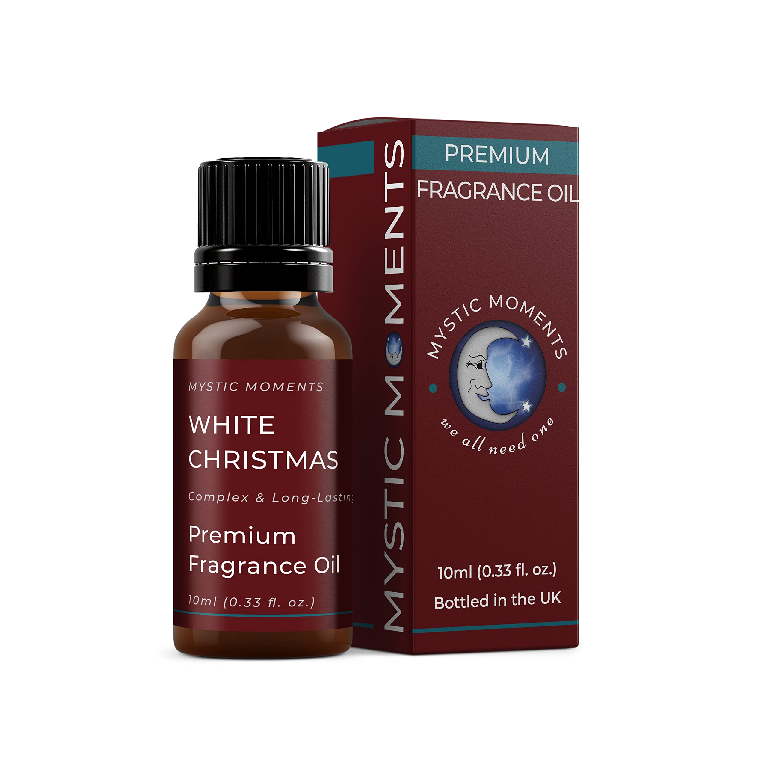 Mystic Moments | White Christmas Fragrance Oil - 10ml - Perfect for Soaps, Candles, Bath Bombs, Oil Burners, Diffusers and Skin & Hair Care Items