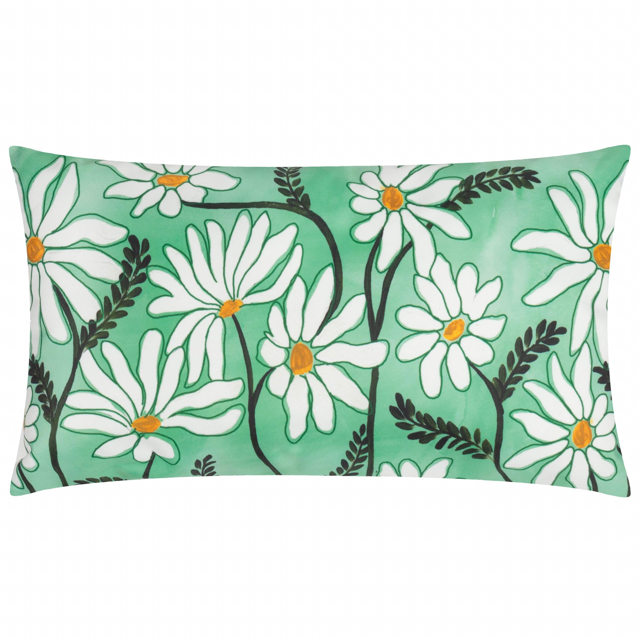 furn. Wylder Nature Daisy Fields Printed Outdoor Cushion Cover - Multicolour - 30x50cm