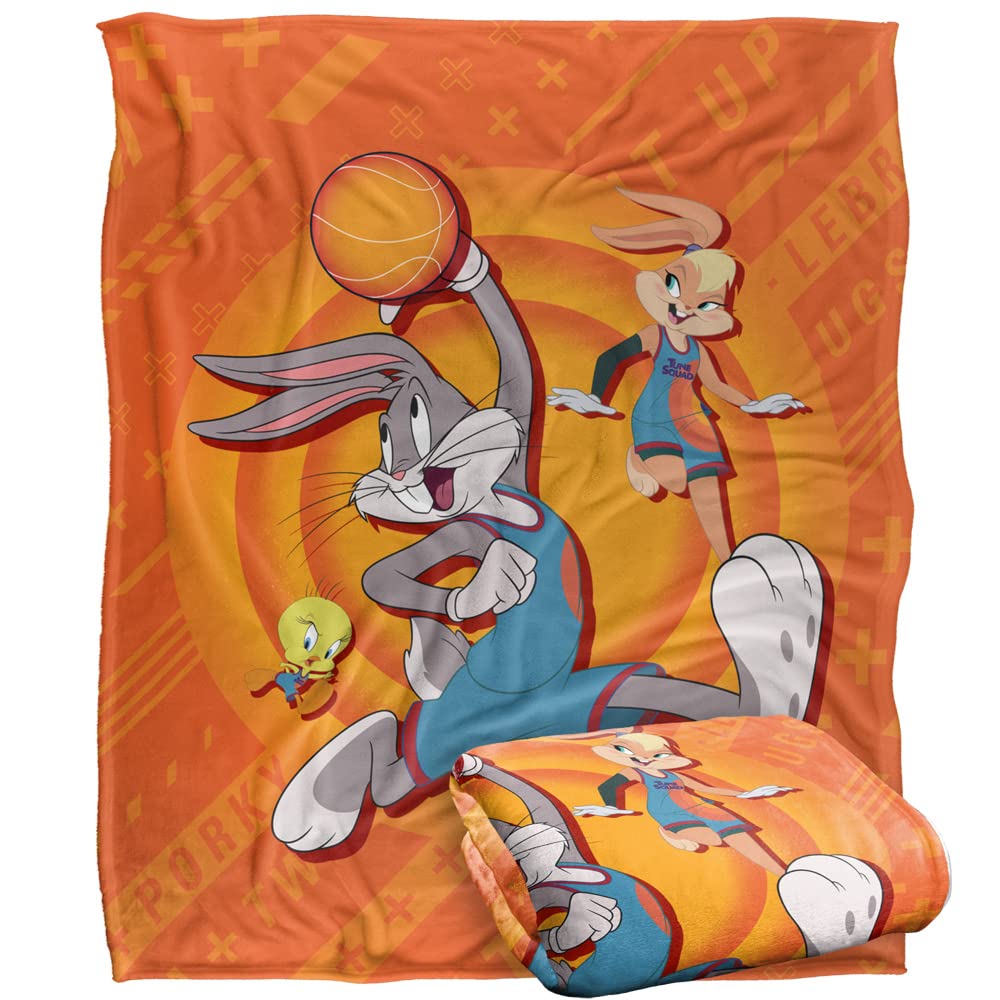 SPACE JAM: A New Legacy Space Dunk Officially Licensed Silky Touch Super Soft Throw Blanket 152 x 127 cm