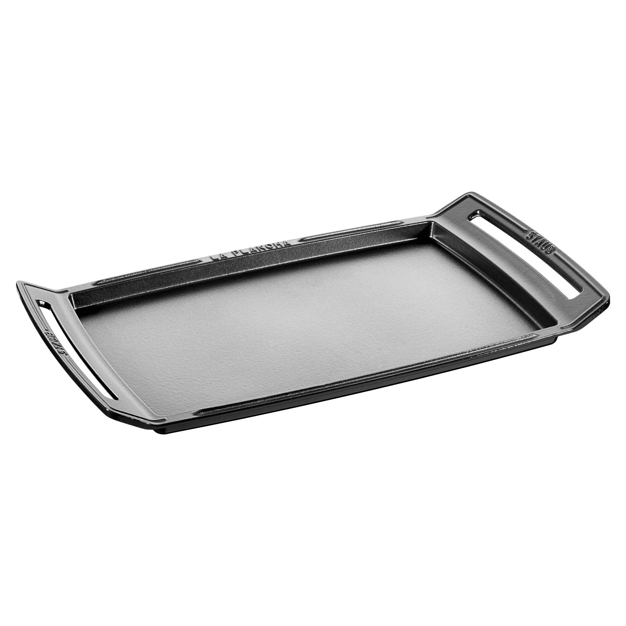 STAUB 12033801 Plancha/Double Burner Griddle, Cast Iron, Graphite