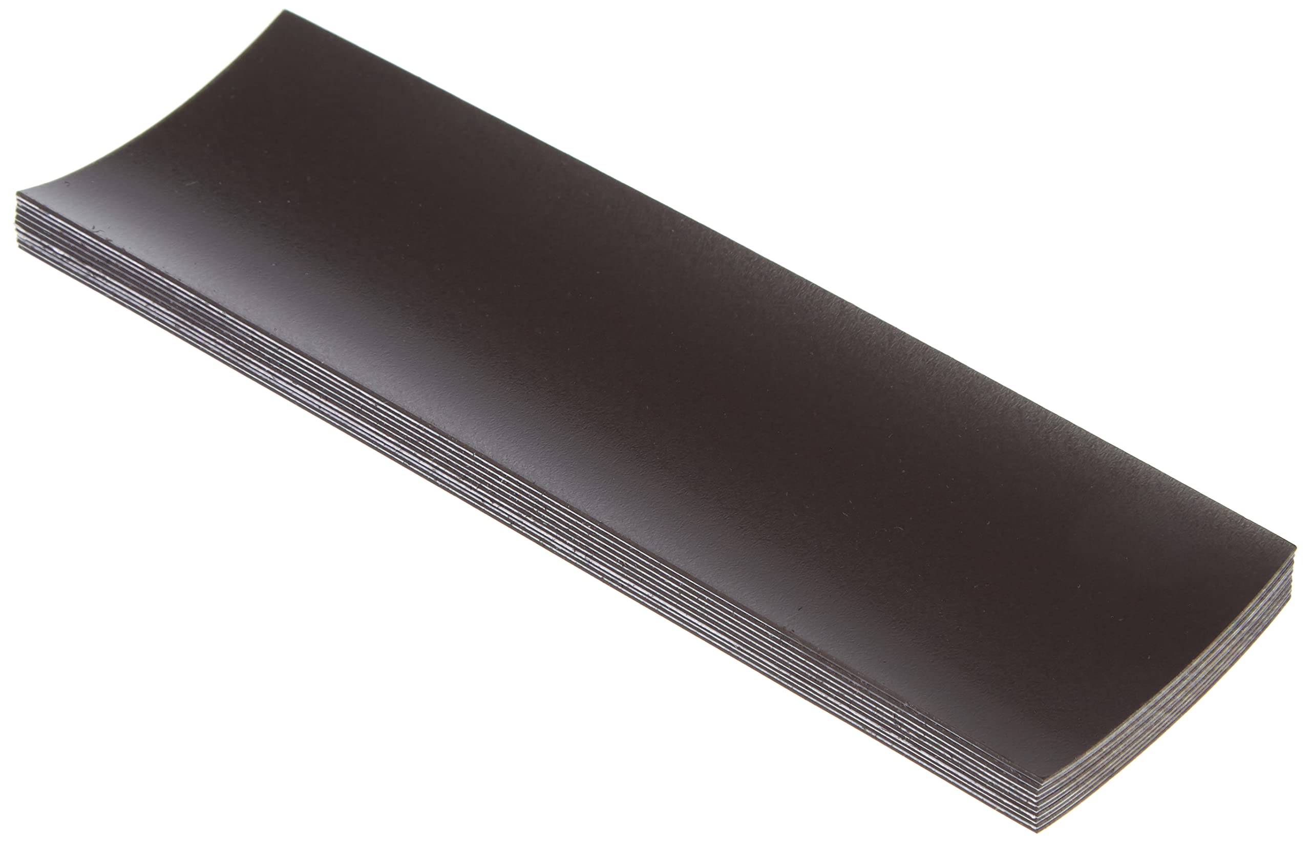 Magnet Expert Flexible Magnetic Labels with Gloss White Dry Wipe Surface ( 120 x 40 x 0.76mm ) ( Pack of 10 )