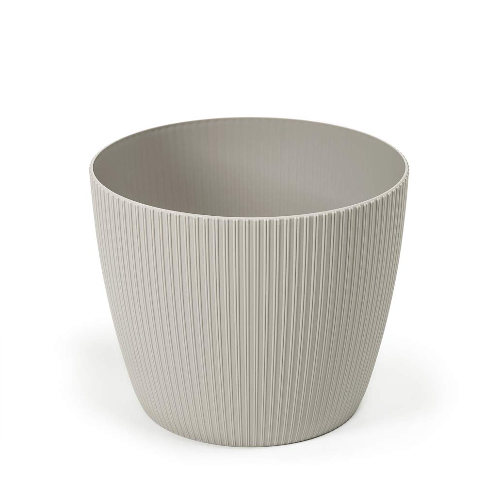 SimplyTheBest Flowerpot Herb Plant Flower pot Magnolia Jumper | Ø 14 cm | Windowsill Holder Balcony Garden Container | Organizer box decor | Mix! Match! Play! (Taupe)