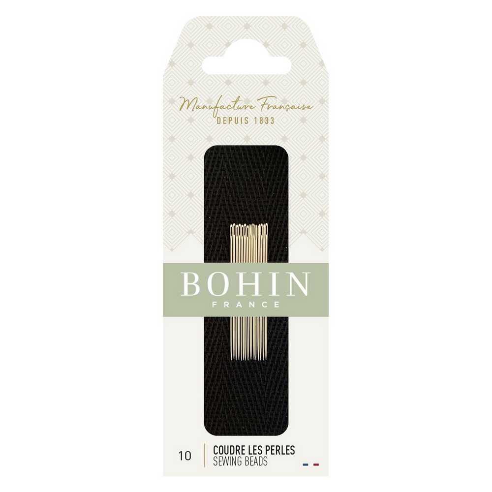 Bohin - No.10 (0.45 x 55mm) Beading Needles - 15 Needles, Silver
