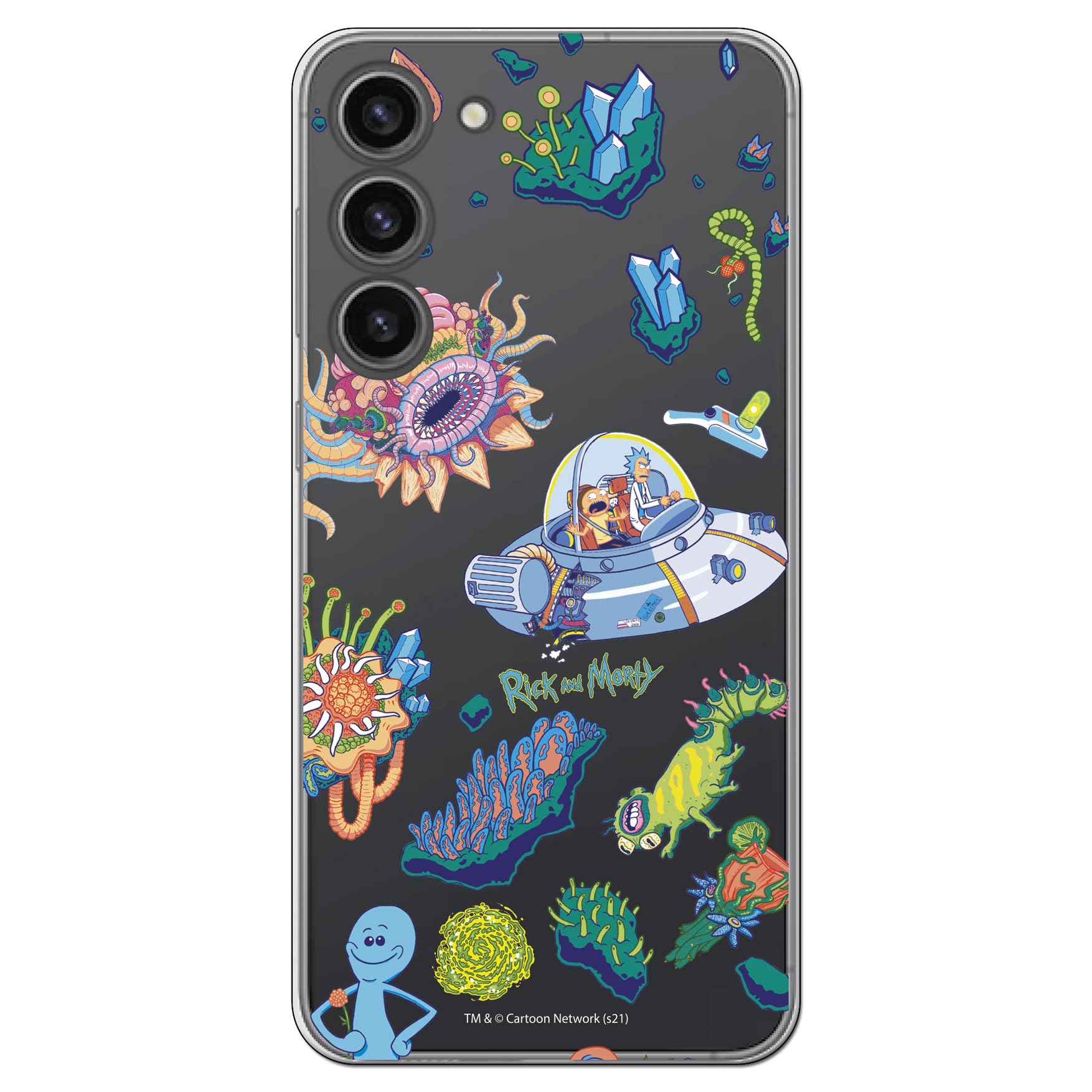 Personalaizer Ricktanical Flexible Case Compatible for Samsung S24 Plus Transparent