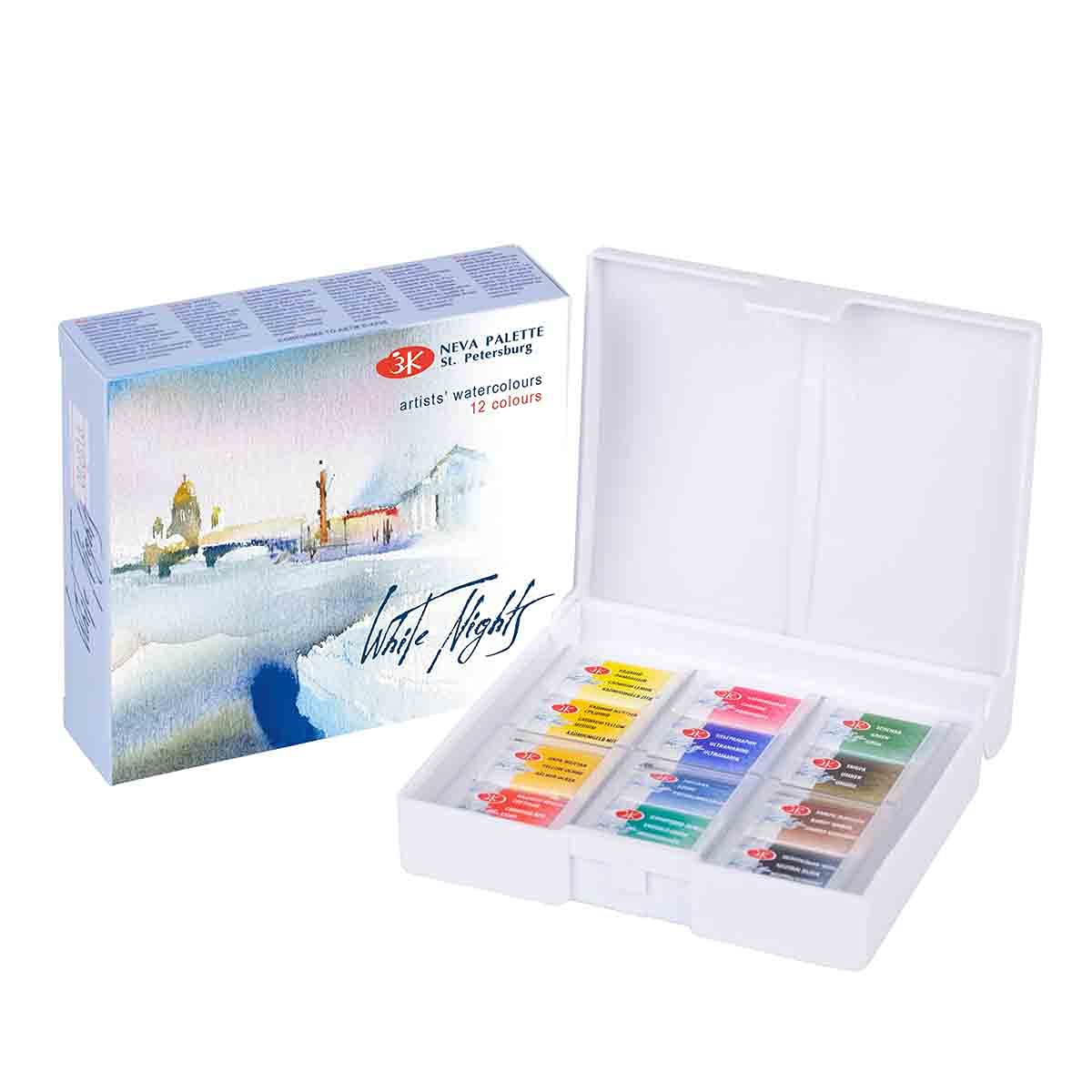 Watercolors 12 Full 2,5ml Pan