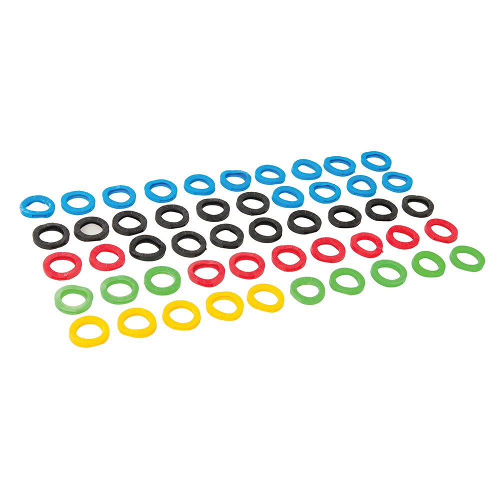 Silverline 431620 Coloured Plastic Key Covers 50pk 50pk