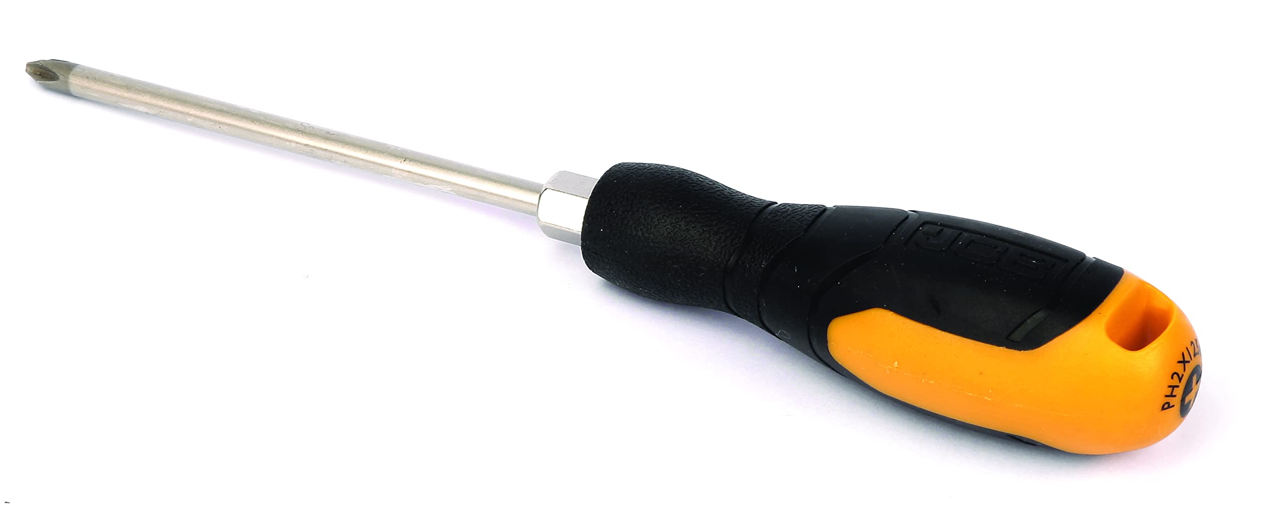 JCB - 6Pc Set of Screwdrivers - Includes Pozi and Flat Head Screwdrivers - Non-Electric Screwdriver Tool Set - Ideal Electrician Tools - Tool Kit Accessories