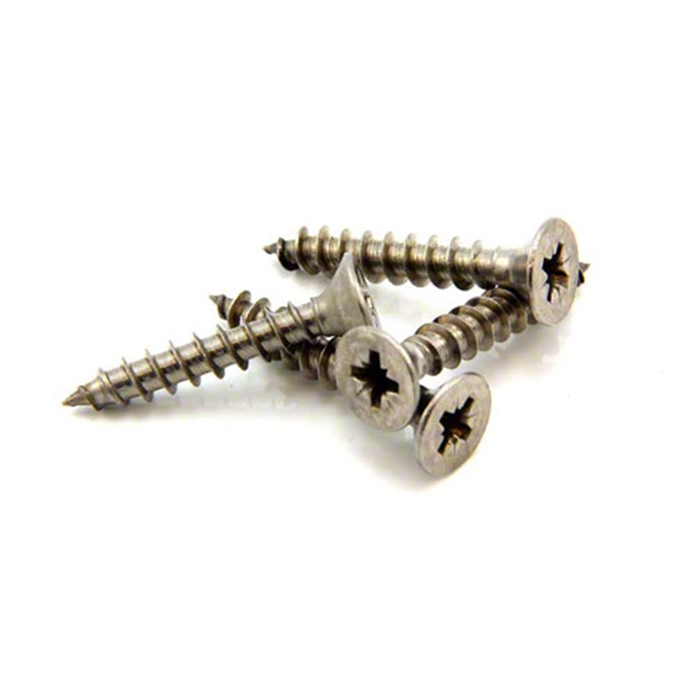 Stainless Steel Screws for Crafts, DIY, Construction, and Countersunk Magnets - 10mm dia head x 4.8mm dia thread x 32mm long - Pack of 10