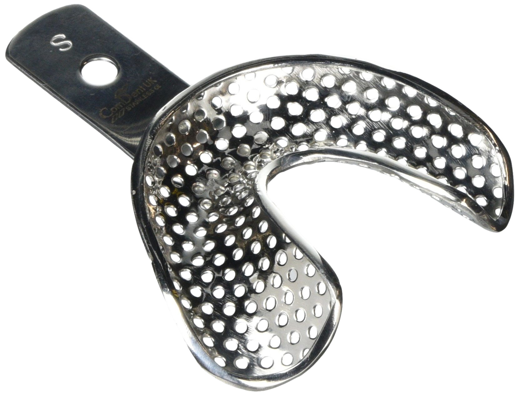 Comdent 30-2572 Impression Tray, Stainless Steel, Perforated, Lower S