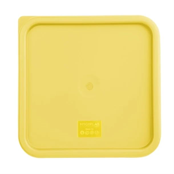 Hygiplas Square Yellow Lid to fit - Large 10/15Ltr