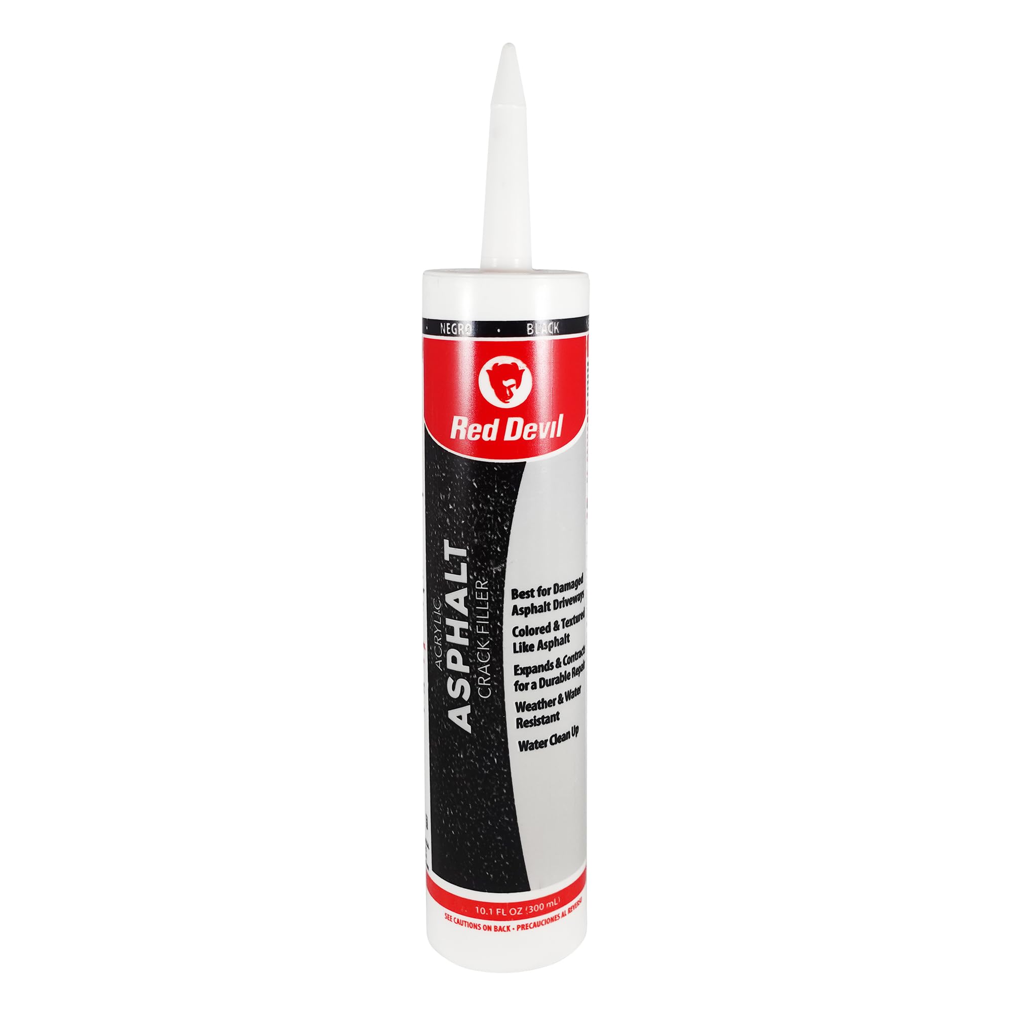 Red Devil 0637 10.1-Ounce Blacktop Driveway Repair Caulk, Black by Red Devil