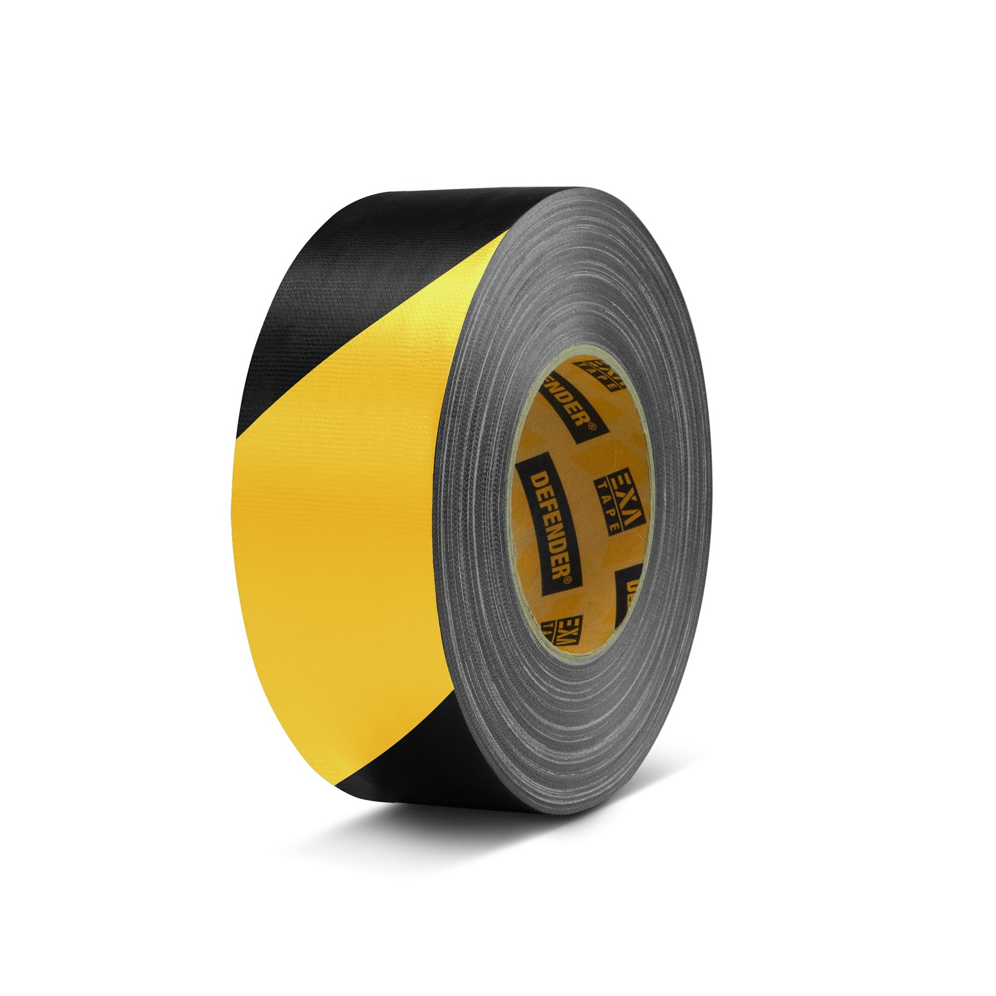 Defender EXA-TAPE BY 50 BULK Premium fabric adhesive tape BULK | black/yellow | glossy | 50 mm x 50 m