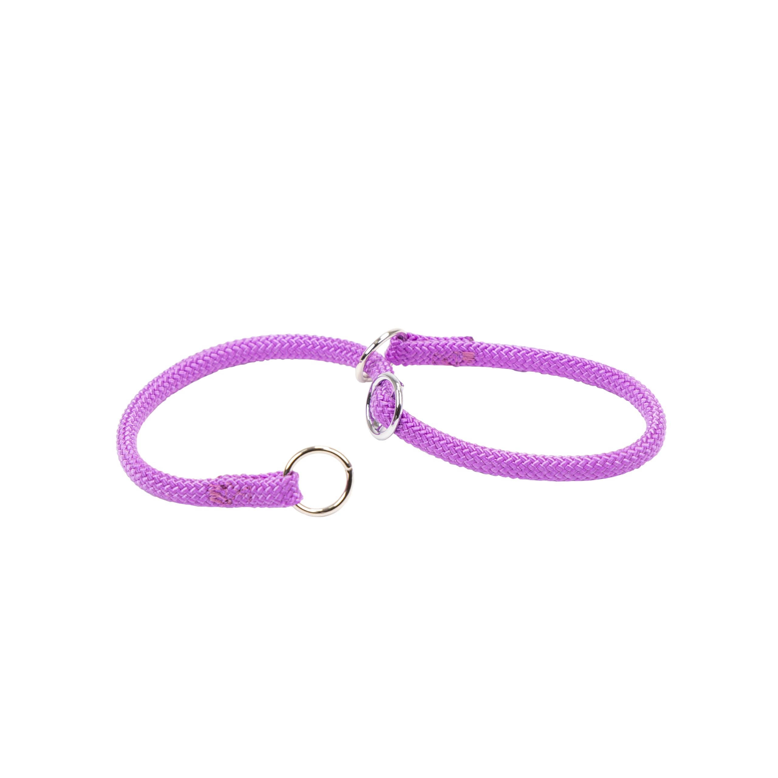 Ferplast Dog Collar, Training Collar with Adjustable Rings, in Nylon Cord, Length 35 cm, Thickness 8 mm, Purple