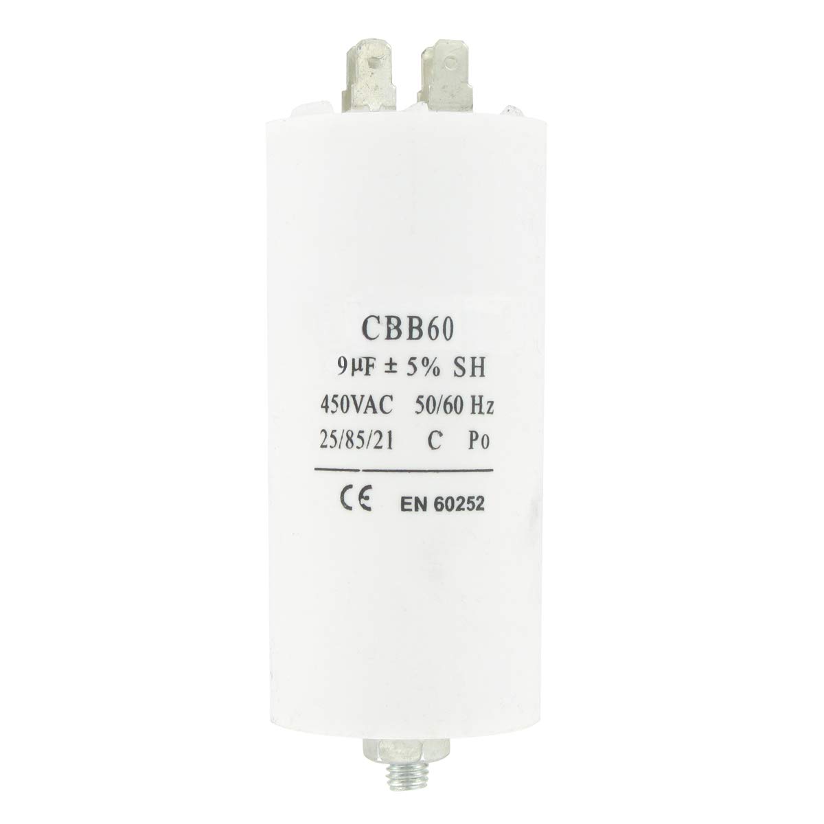 Universal fitting 4-tag capacitor with power suitable : 450VAC 50/60Hz
