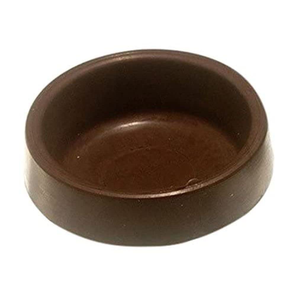 Merriway BH04805 (4 Pcs) Brown Castor Cup, Outer Dimension 65mm - Pack of 4 Pieces