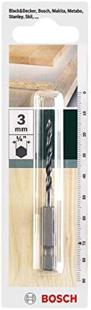 Bosch 2609255147 3 mm Diameter Hex Shank Wood Drill Bit
