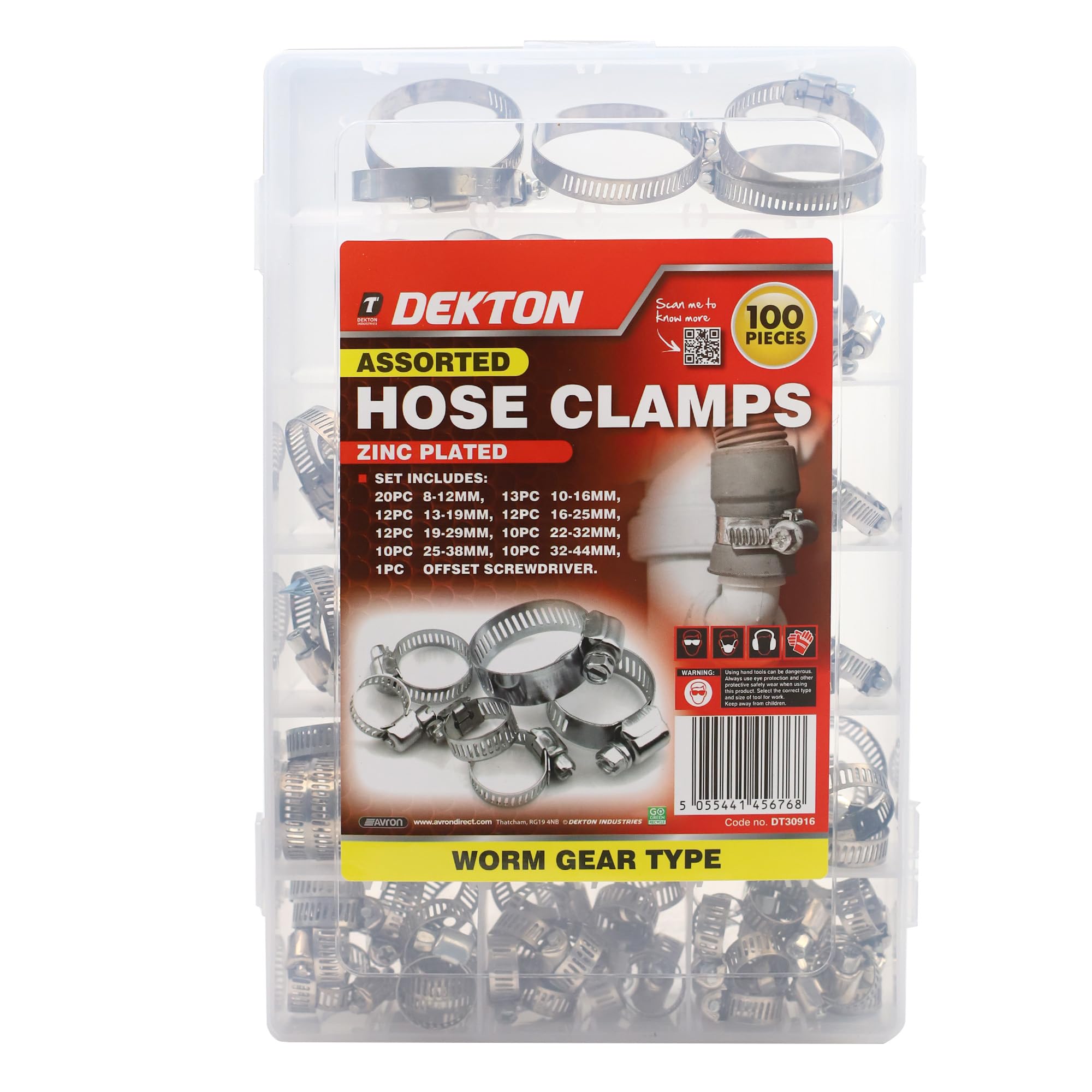 Dekton 50-Piece Clamp Set-Heavy-Duty Tools for Woodworking & DIY Projects| Includes Bar Clamps, Pipe Clamps, and More| Durable Construction for Secure Gripping | Ideal for Professionals and Hobbyists