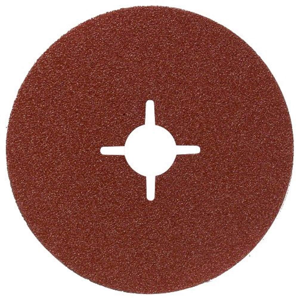 Bosch 2609256251 Fibre Sanding Disc for Angle Grinder Clamped for Wood and Metal 125mm Disc 22mm Bore 60 Grit